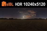 HDR 128 Night Moon Sky with Clouds