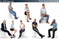 3D People Sitting 01