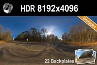 HDR 145 Rural Road with Clear Sky Plates